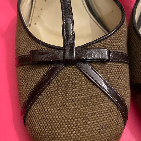 Brown Mary Jane T-Strap Heels - Picture 5 of 8